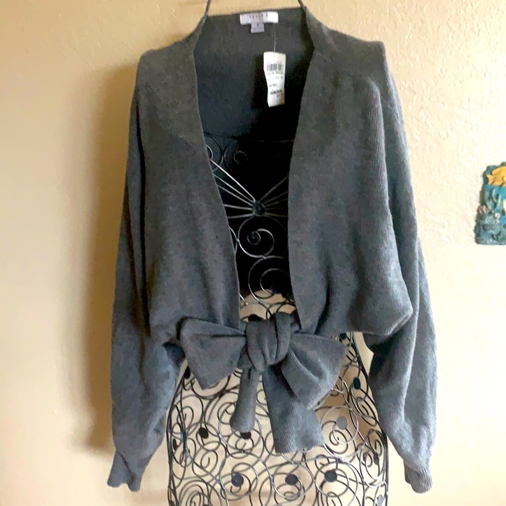 Favlux Size S tie-up Cardigan Gray
